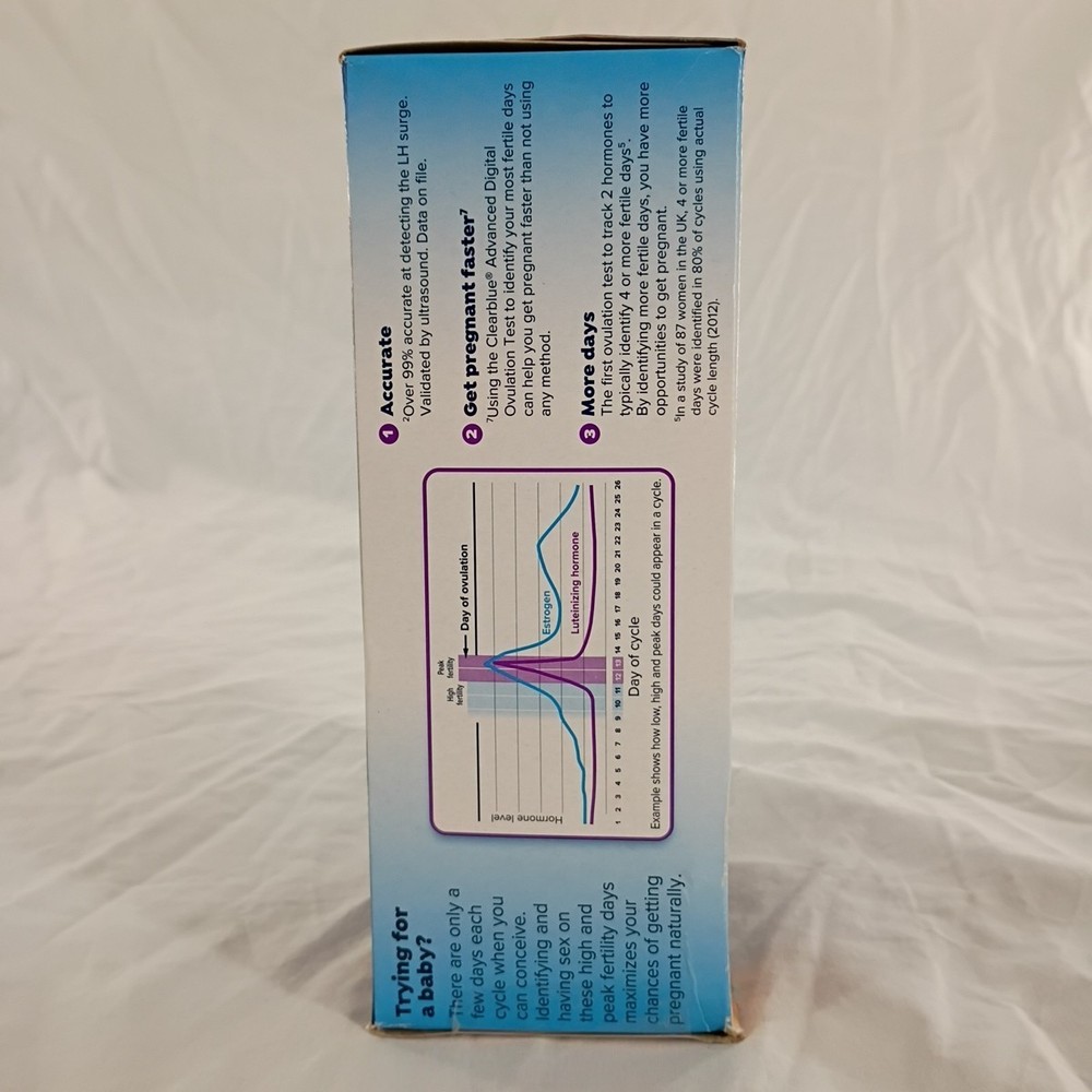 Clearblue Advanced Digital Ovulation Test Kit 30 Ovulation +Two Pregnancy Tests