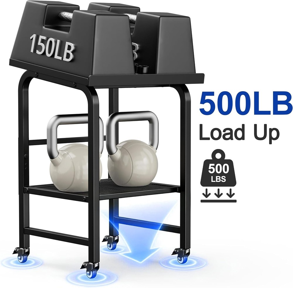 Dumbbell Stand with Wheels 500 lbs Rack Only