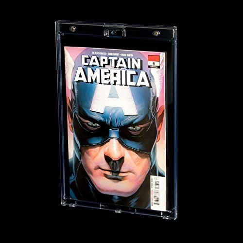 2ct Magnetic Comic Book Display Cases - UV Protected, Wall Mountable Holders, Cl