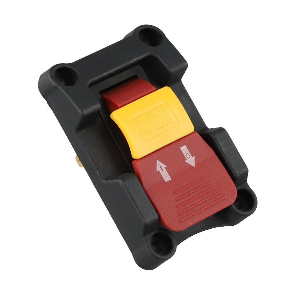 Easily Identifiable Locking Key Switch Rated at 20A for Electric Tools