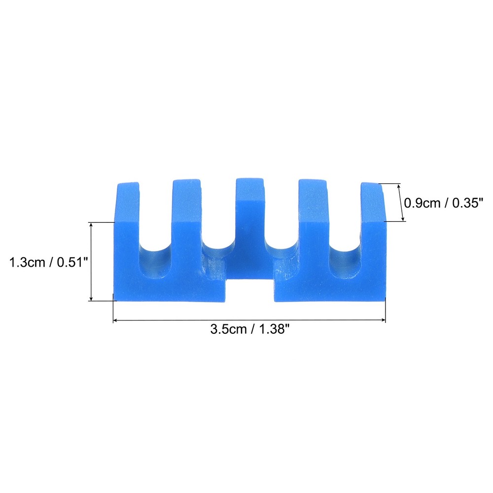 4Pcs Embedded Badminton Stringing Racquet Load Spreader Adapter Protector, Blue