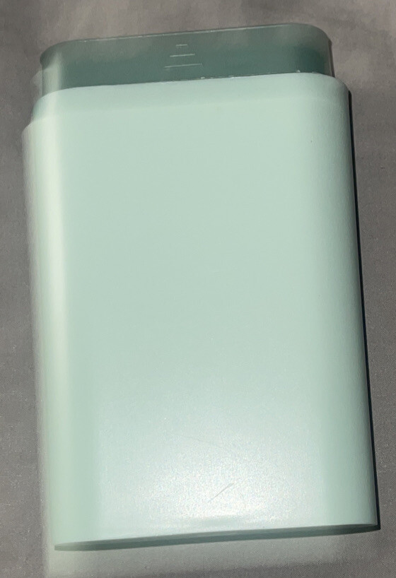 Essentials Pill Box - sliding hard plastic - light green