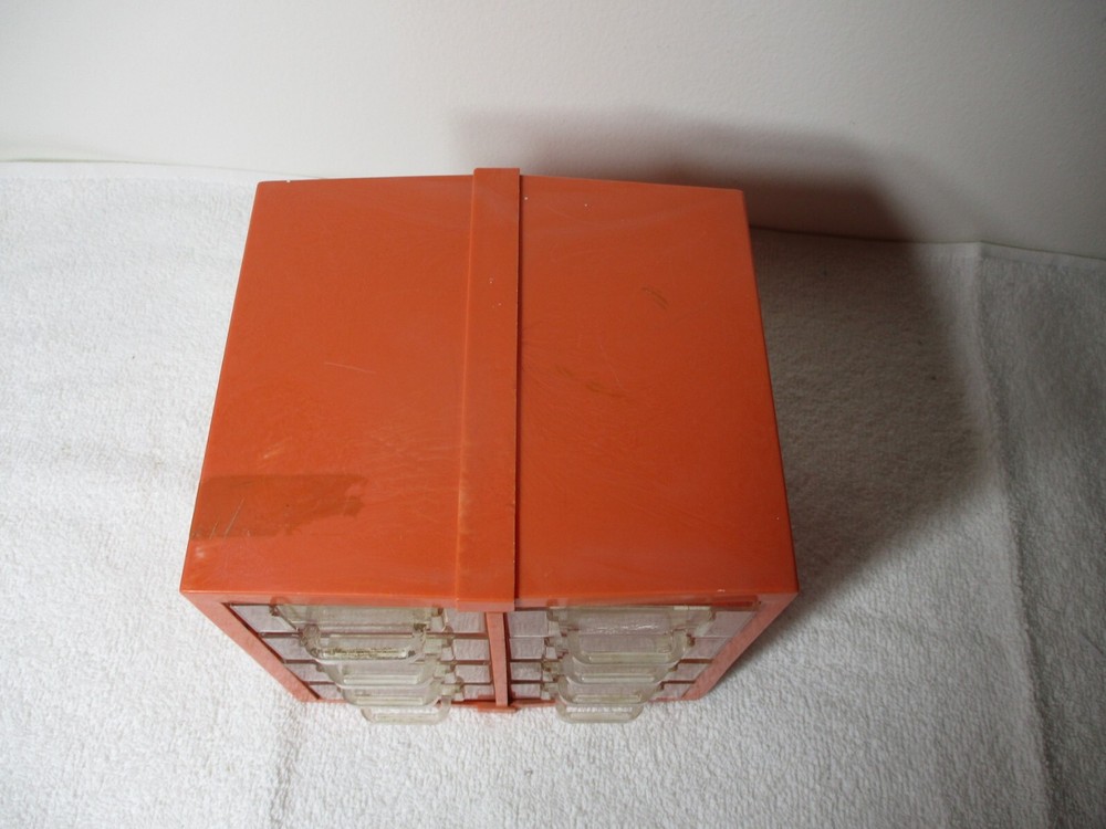 VINTAGE 8 DRAWER STORAGE CABINET ORGANIZER STACKABLE