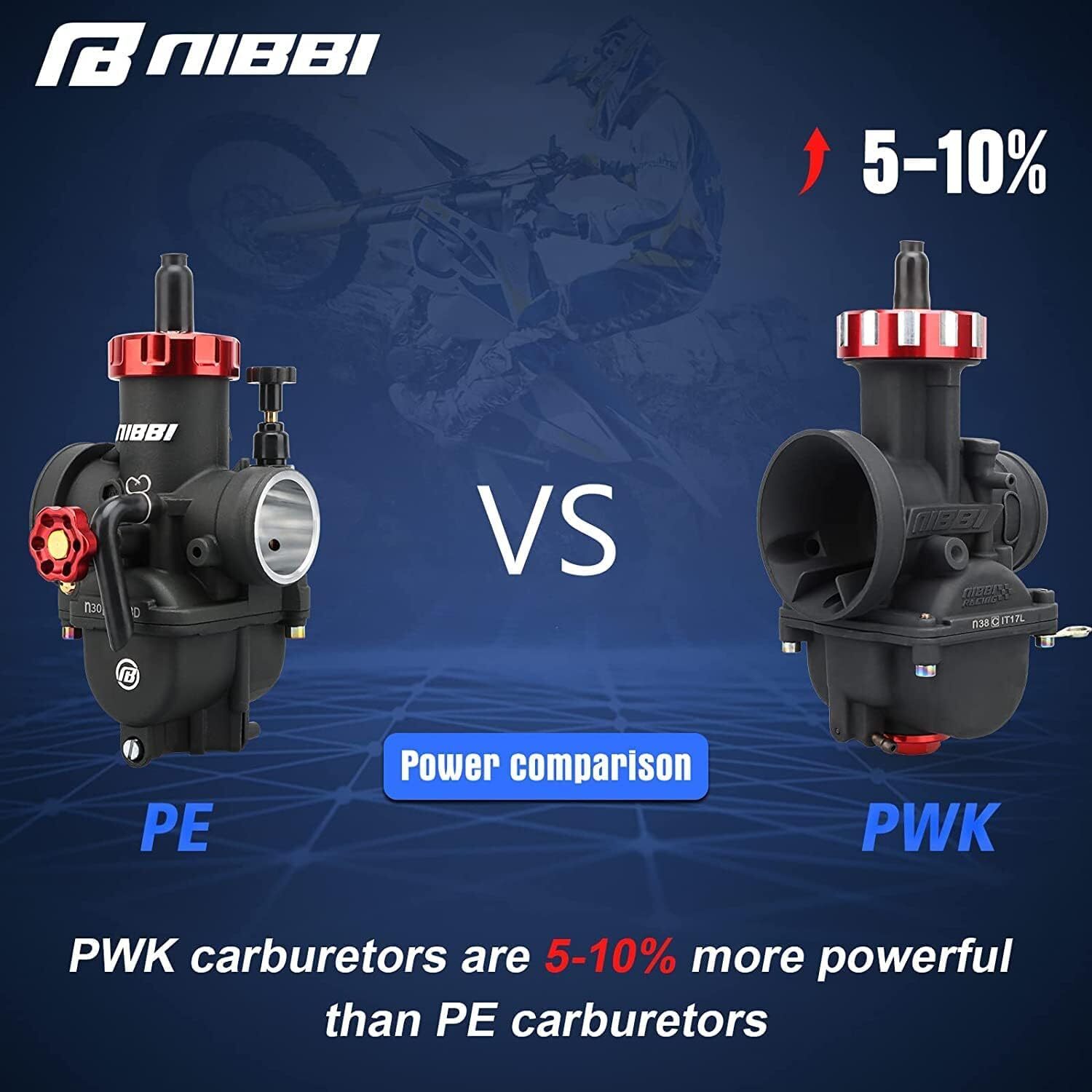 NIBBI PWK38 Carburetor For Honda ATC250R 1981-86 FourTrax 250 TRX250R 1985-1992