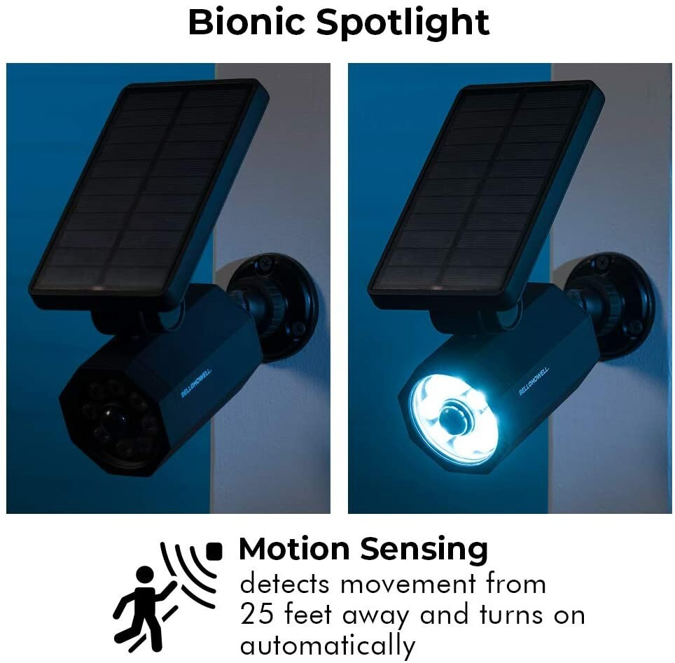 Bell + Howell Bionic Spotlight Original LED Solar Outdoor Motion Sensor Light