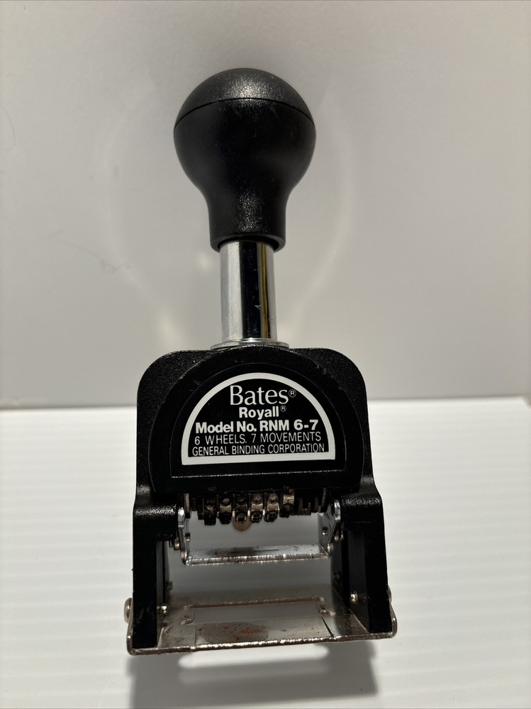 Bates Royal RNM6-7 Automatic Numbering Machine (3)
