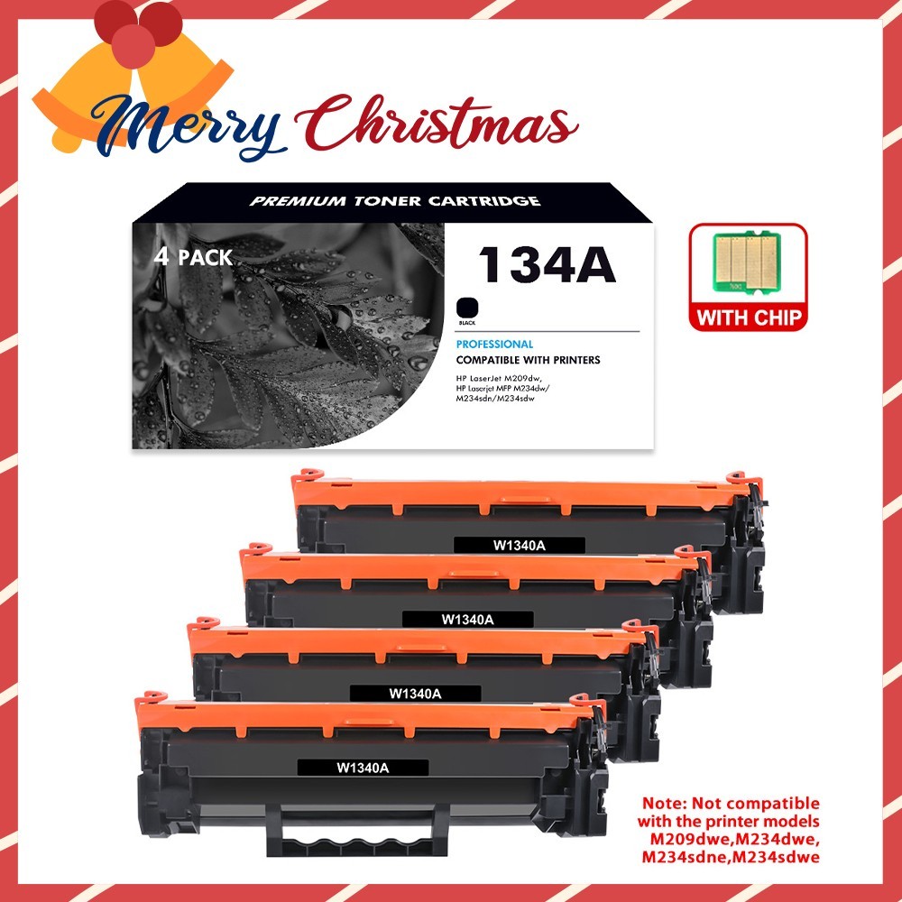 WITH CHIP W1340A 134A Toner Cartridge for HP LaserJet M209dw MFP M234sdw LOT