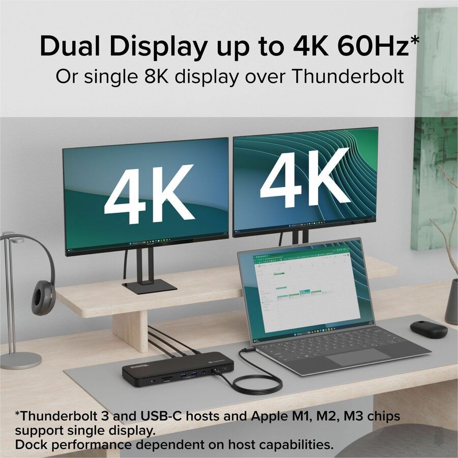 Plugable TBT4-UD5 Thunderbolt 4 Dock 100W Charging
