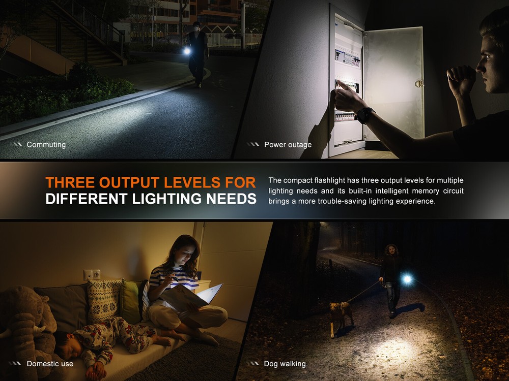 Fenix E12 V3.0 200 Lumen 1x AA EDC Flashlight
