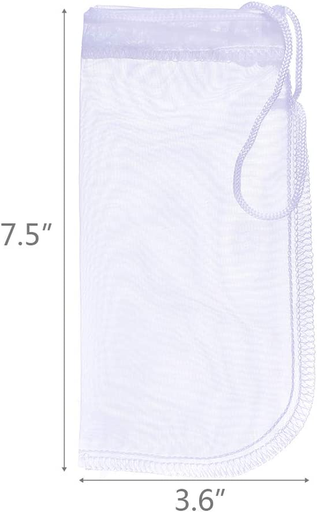 Media Filter Bag Aquarium Extra Fine,Reusable 180 Micron Drawstring Mesh Filter