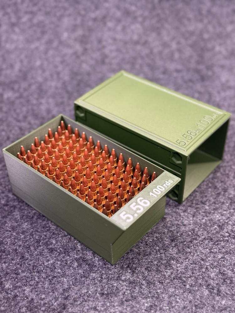 SlideCan 2.0, .223 stackable .30 cal ammo can storage system
