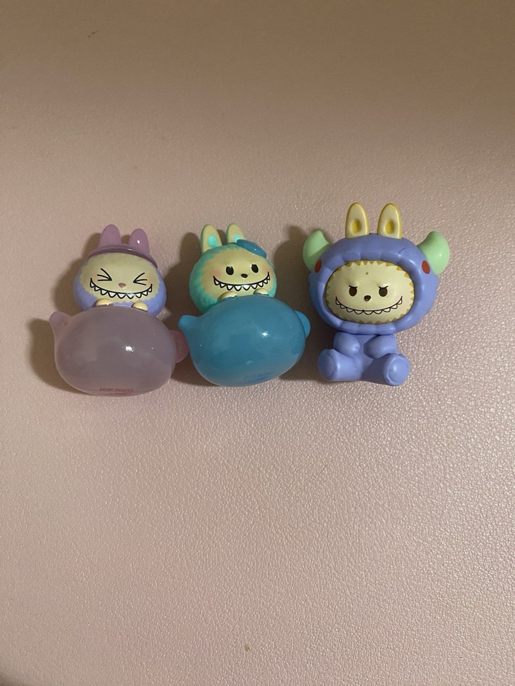 Pop Mart Pop Bean Set Of 3 Labubu Limited Edition Monsters New