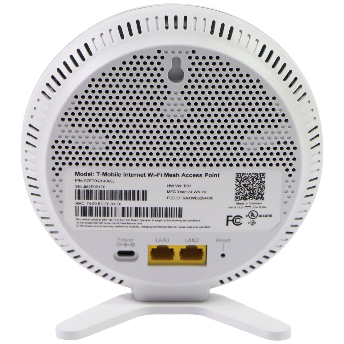T-Mobile Wi-Fi Mesh Access Point (FZET06204000J) - White