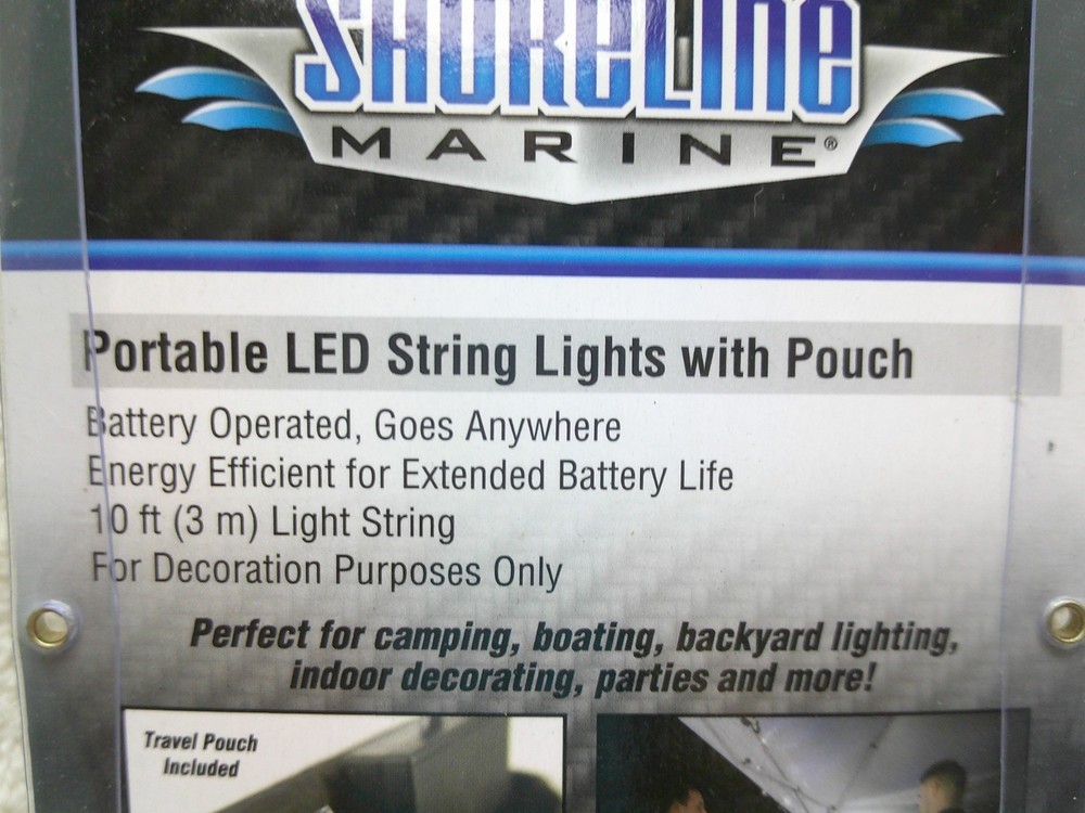 Shoreline Marine Portable LED White String Lights