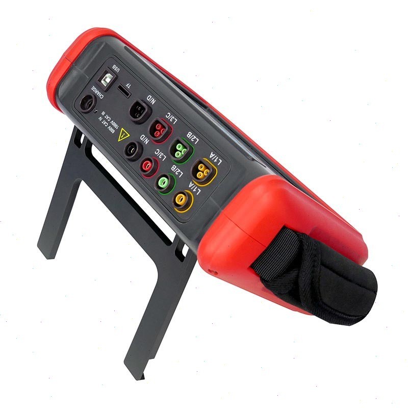 Digital 3 Phase Power Quality Analyzer with Touch Screen Current Range 10mA～10A