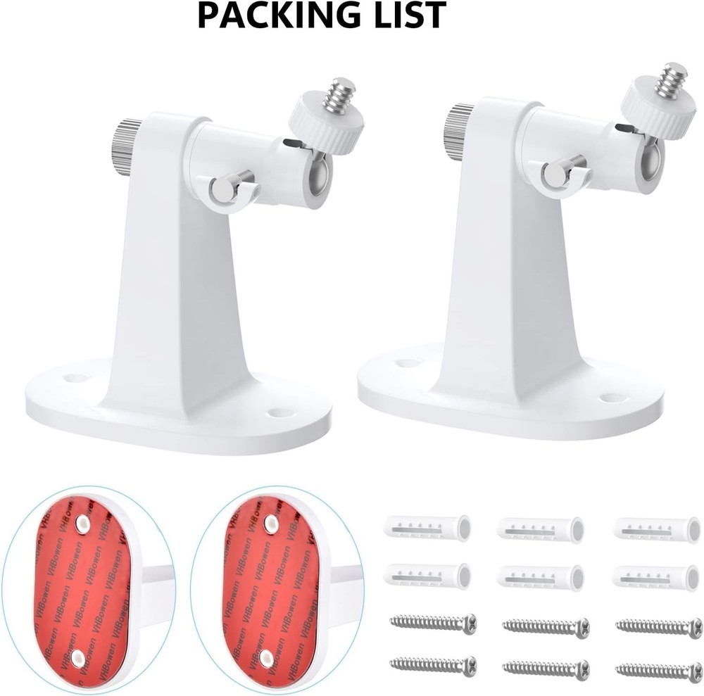 2Pack Ring Camera Wall Mount for Ring Stick up Cam & Ring Outdoor Cam Plus, 360