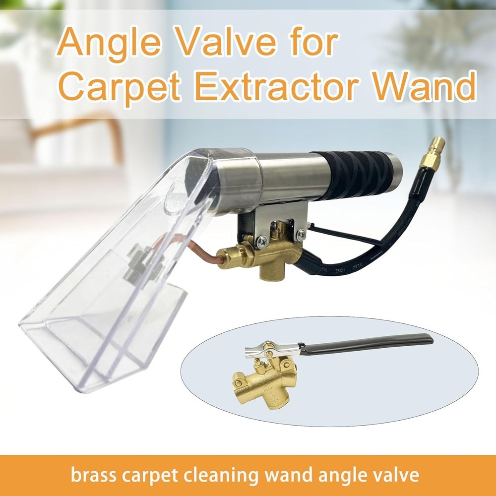 1 4" Carpet Cleaning Wand Angle Valve Brass Angled Flow Control Valve