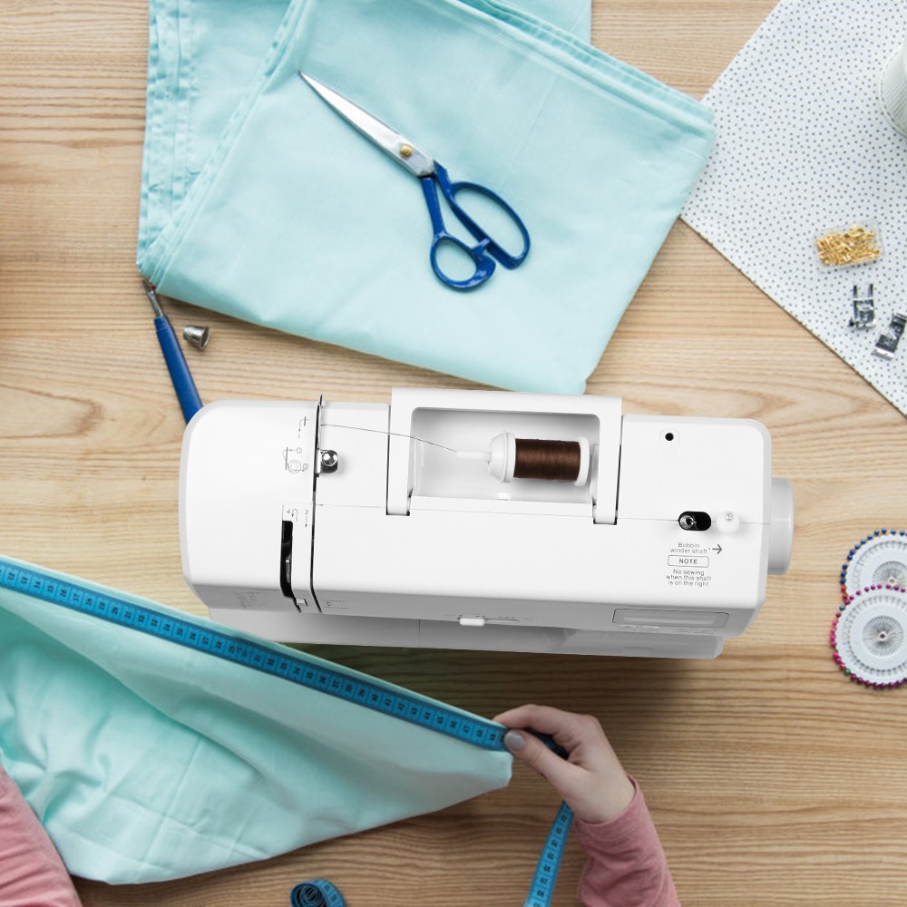 Portable Electronic Sewing Machine Computerized Mending Machine LCD Display