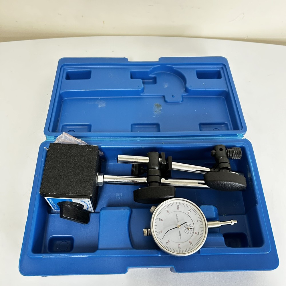 Dial Test Indicator Dti Gauge With Magnetic Base Stand Clock Gauge 10/0.01mm