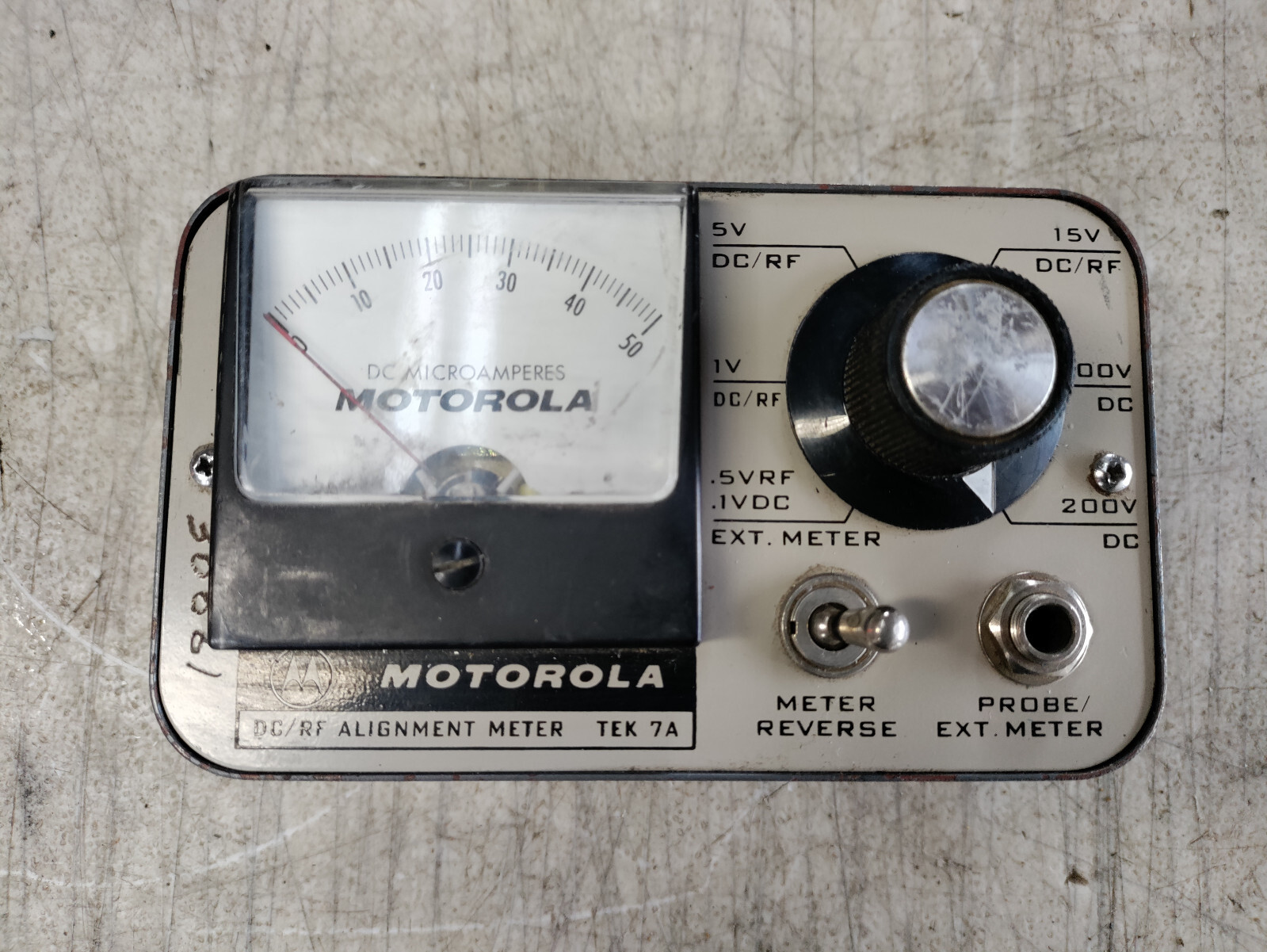 MOTOROLA TEK 7A DC/RF ALIGNMENT METER RADIO TEST UNIT