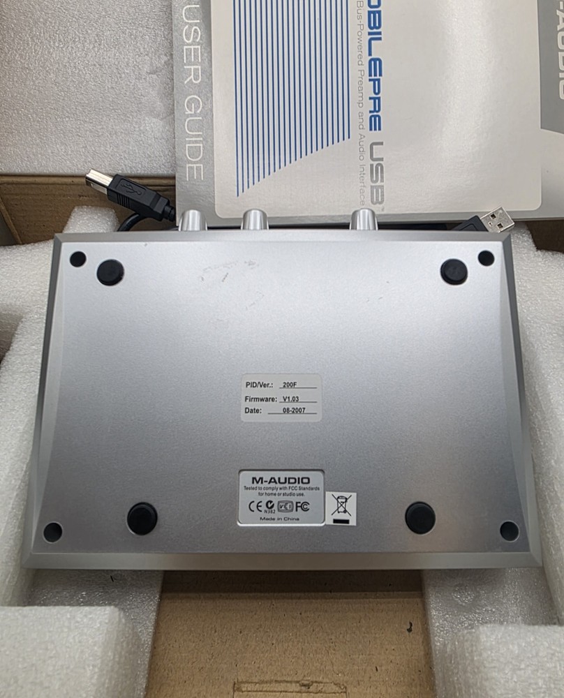 M-Audio MOBILEPRE USB 2 Channel Bus Powered Preamp & Audio Interface. Unit Only