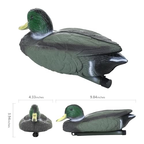 Floatable Mallard Duck Decoy - Realistic & Durable Hunting Decor (1 Pack)
