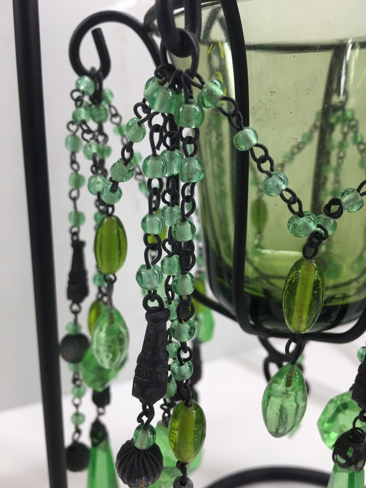 CRYSTAL CANDLE HOLDERS SET OF TWO