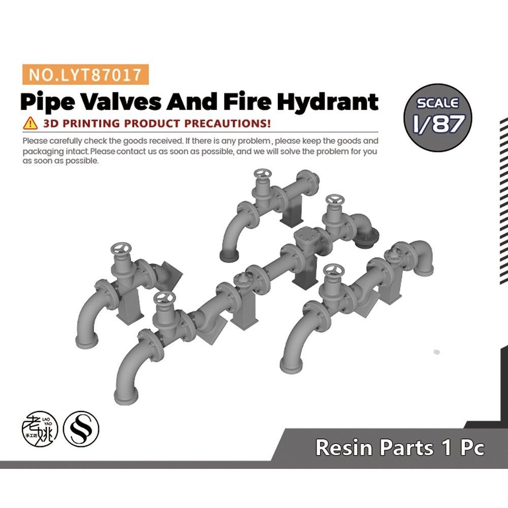 HO Scale  Road Accessory Props Display Pipe and Valves Assembly