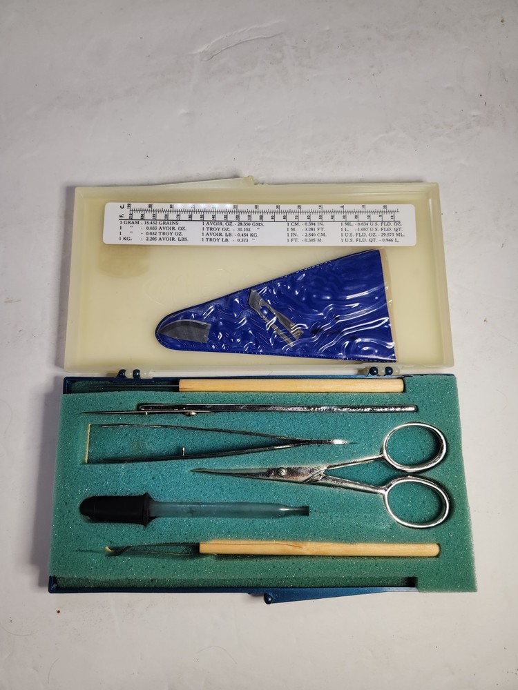 Vintage Graf Apsco Dissection Kit w/Case Crafting Drafting