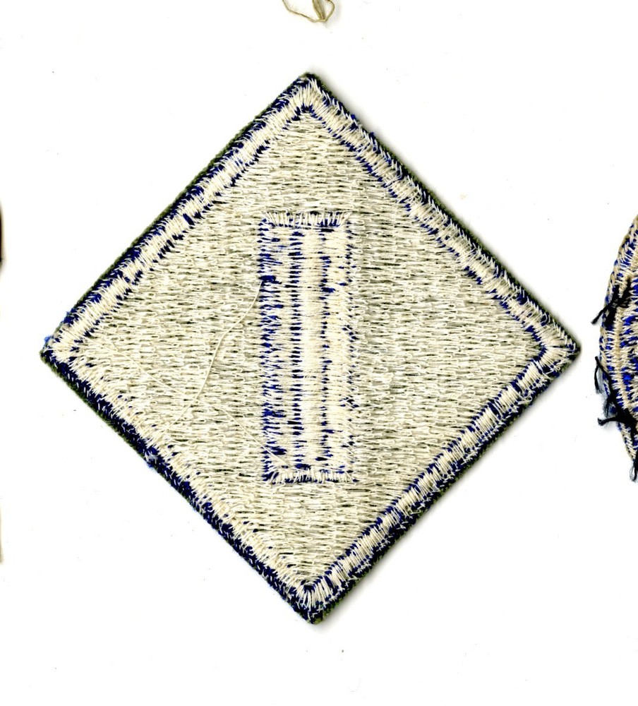 1st Service Command White Back Patch WWII Vintage New England