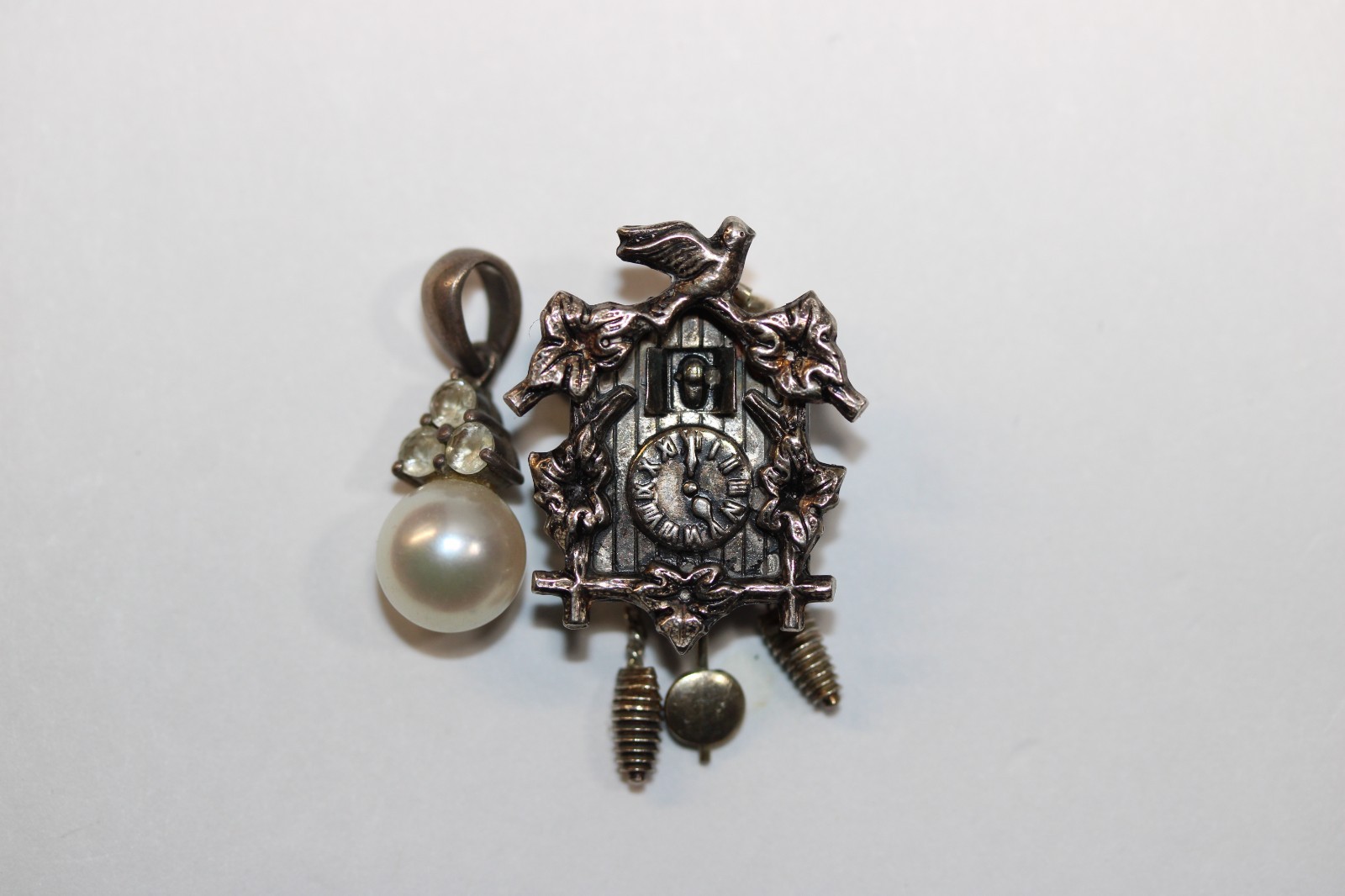 20g All Vintage Sterling Silver Pendant Lot Of 5 #0468