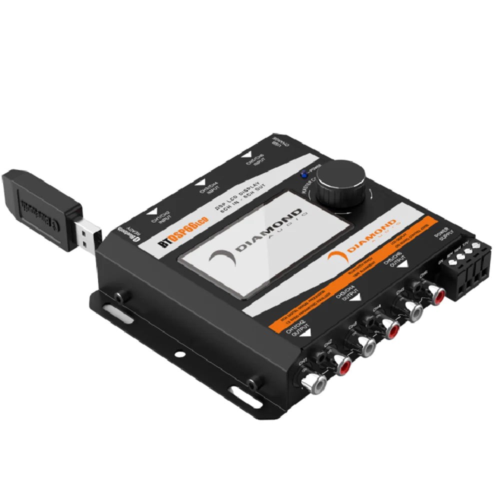 Diamond Audio BTDSP66LCD 6-Channel Digital Signal Processor W/Bluetooth & LCD