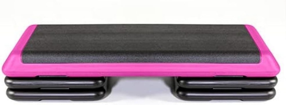 Durable Aerobic Step Platform with 4 Risers - Adjustable Height for Home Workout