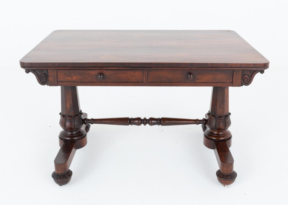 William IV Library Table Desk 19th Century