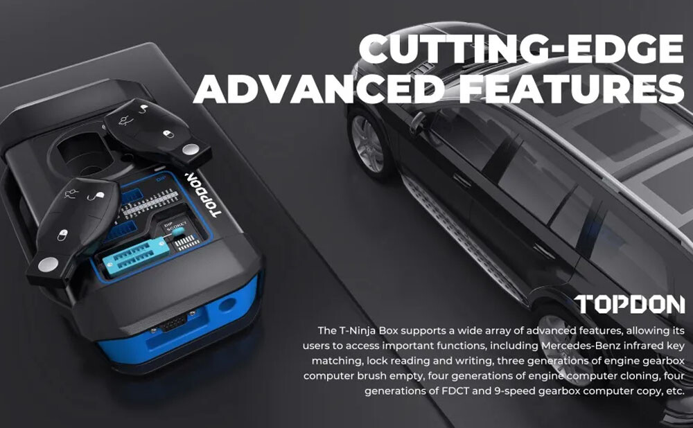 USA TOPDON T-Ninja Box Professional Car Diagnostic Scanner Key Coding Programmer