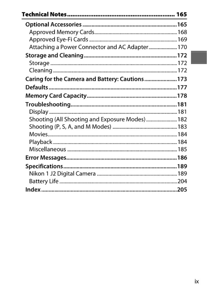 Nikon 1 J2 — User Reference Manual Guide — 231 Pages — Printed & Bound in USA
