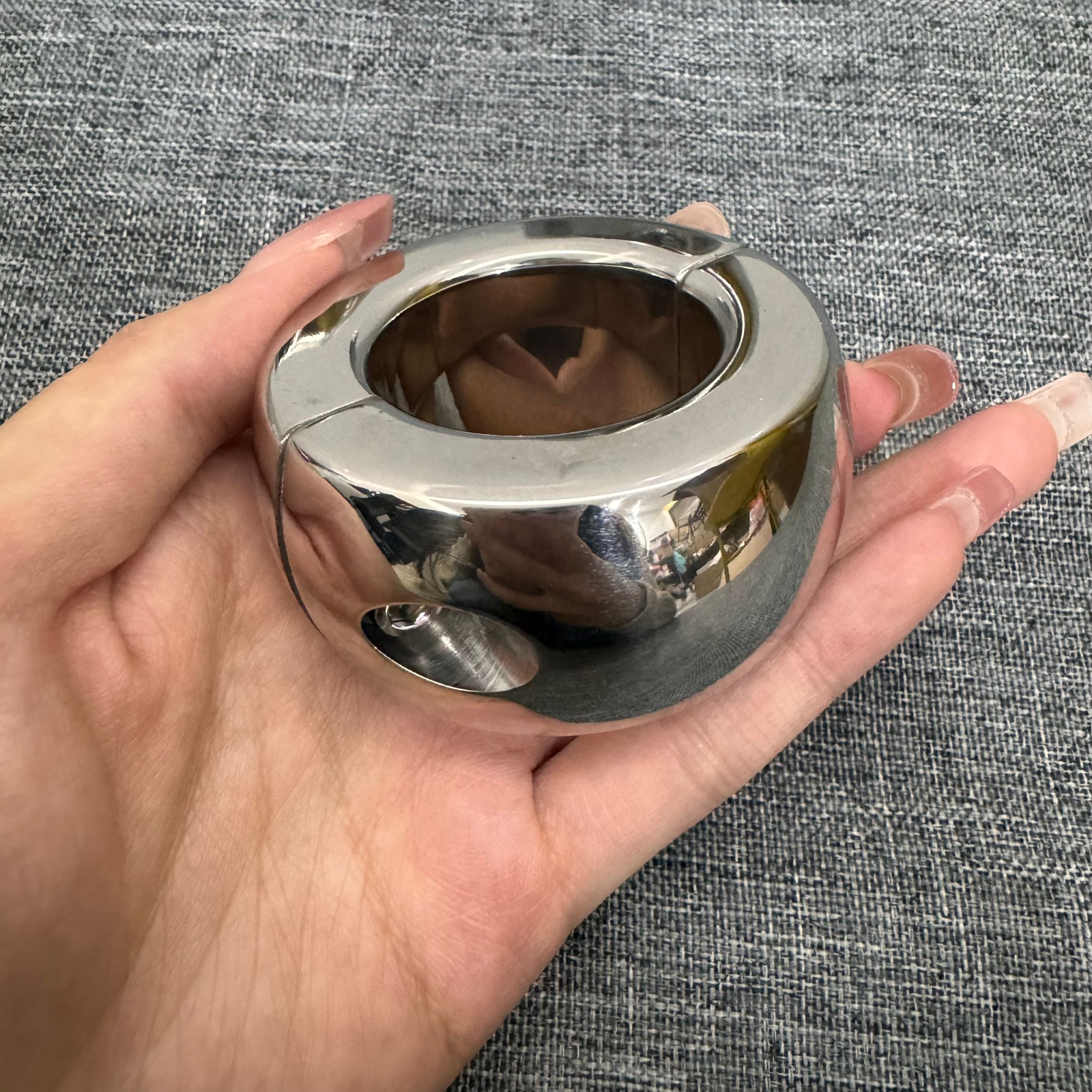 Men Ball Stretcher Weight Heavy 304 Stainless Steel Ball Stretching Men Enhancer