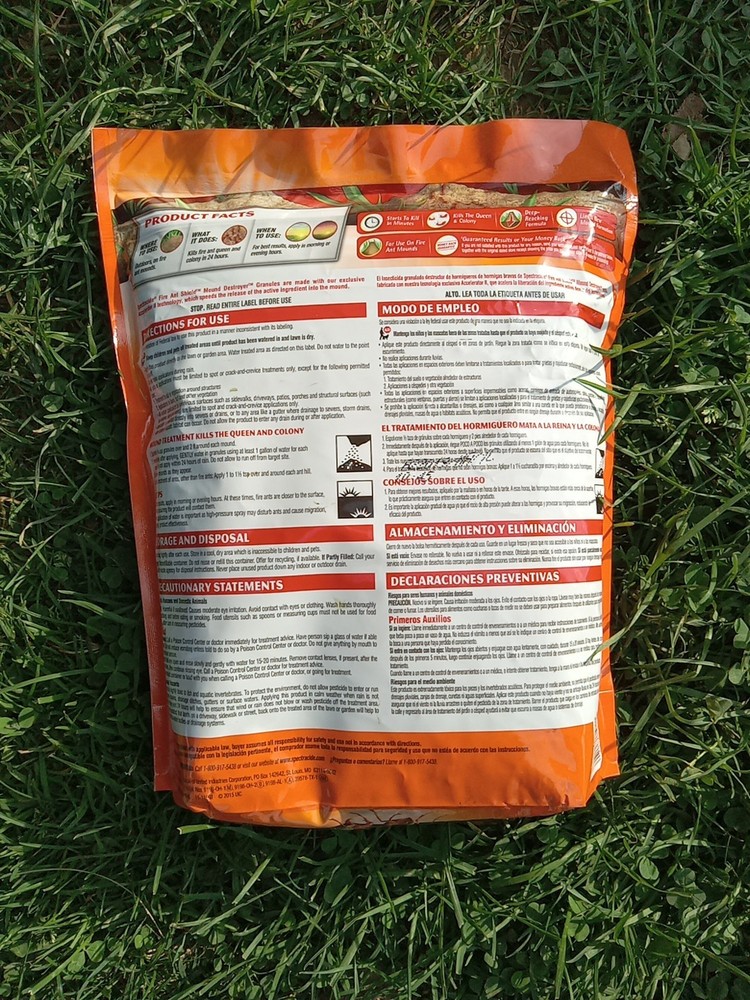 Spectracide Fire Ant Shield Mound Destroyer Granules, 3.5-Pound