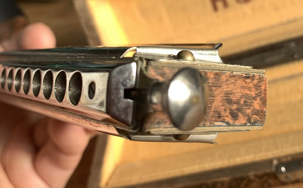 VINTAGE HOHNER CHROMONICA THE 64 PROFESSIONAL HARMONICA KEY C ORIGINAL BOX