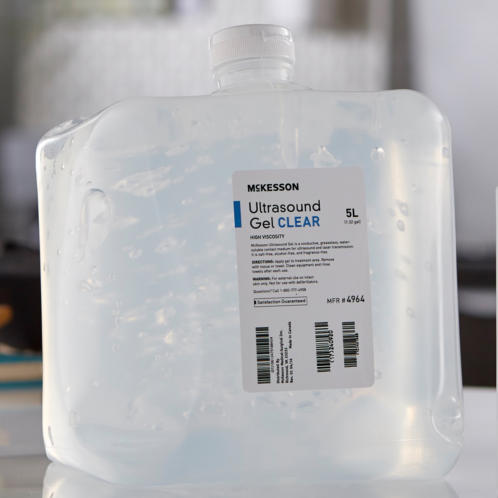 McKesson Clear Ultrasound Gel Transmission Ultrasonic Water Soluble 1 Container