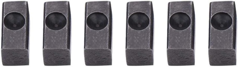 High Quality Metal String Lock Blocks for Electric Guitar Bridge Saddle - 6 Pack