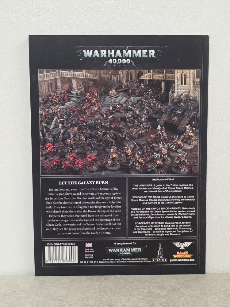 Warhammer 40K Traitor Legions Codex Supplement 2016 7th Edition Softback Book