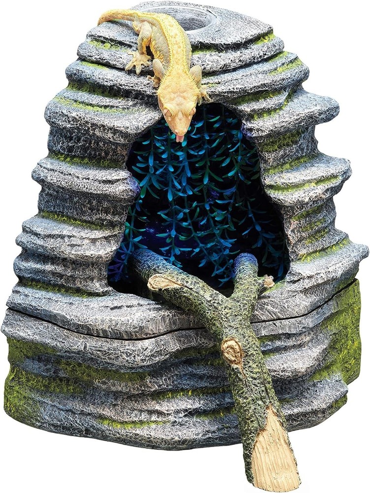 Spring Cave Décor with Blue LED, Rain Chamber, One Size, ECOM