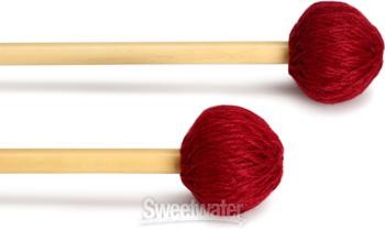 Innovative Percussion RS251 Medium Vibraphone/Marimba Mallets - Wine Cord -