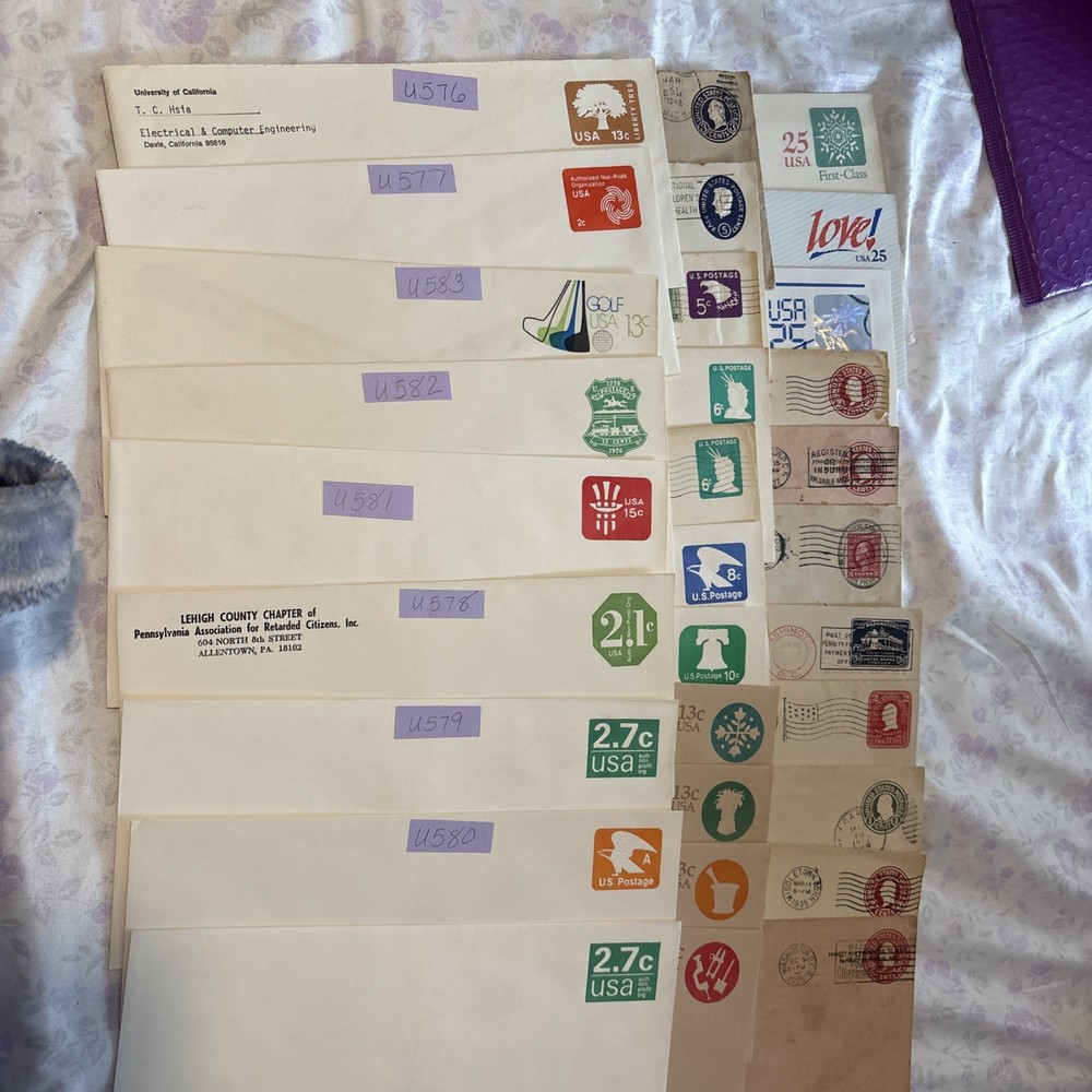 Assorted Postal Envelopes Mostly Unused Some Very Old! See Photos