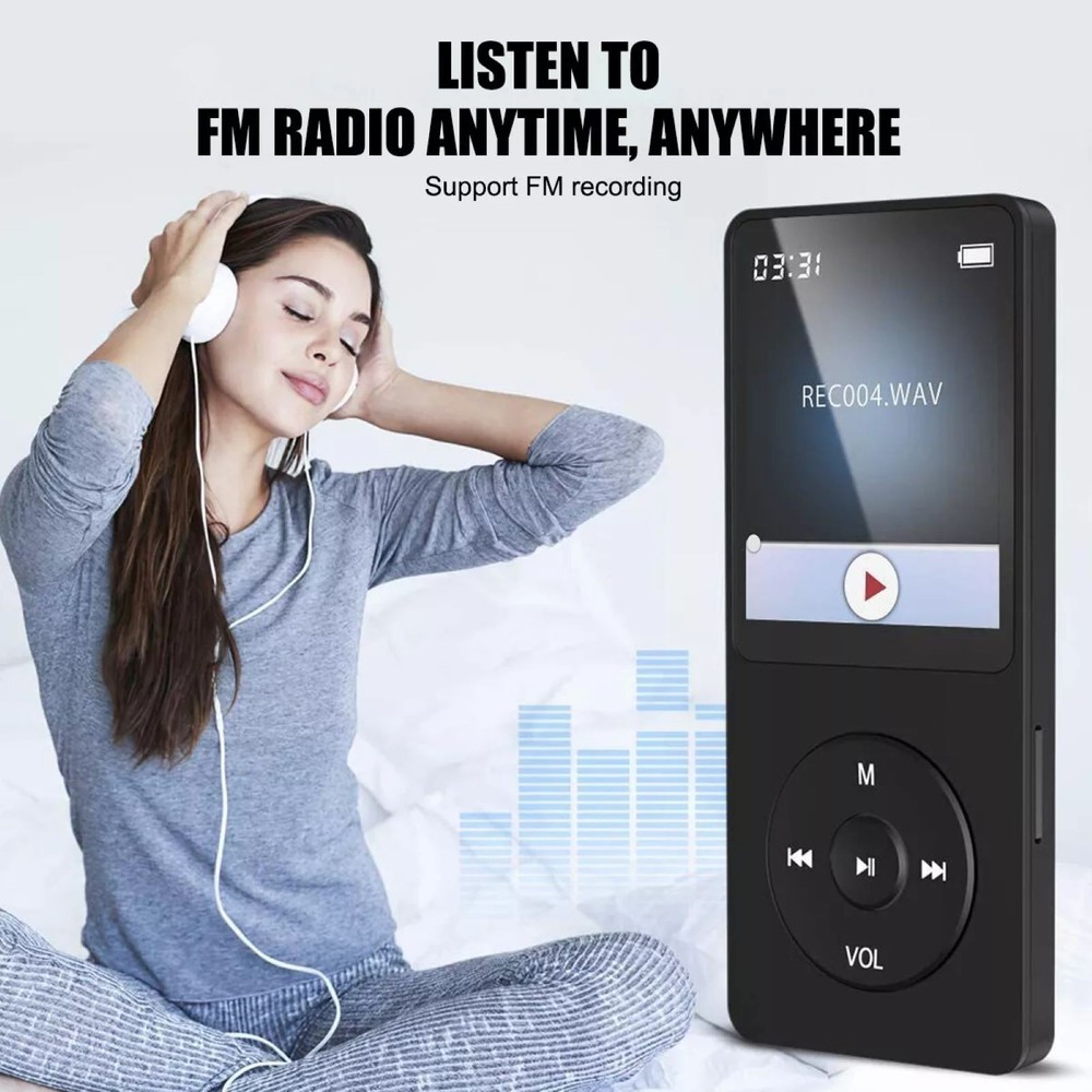 MP3 Player BT 5.0 HD Screen Display HiFi Lossless Audio Multi-function Equipment
