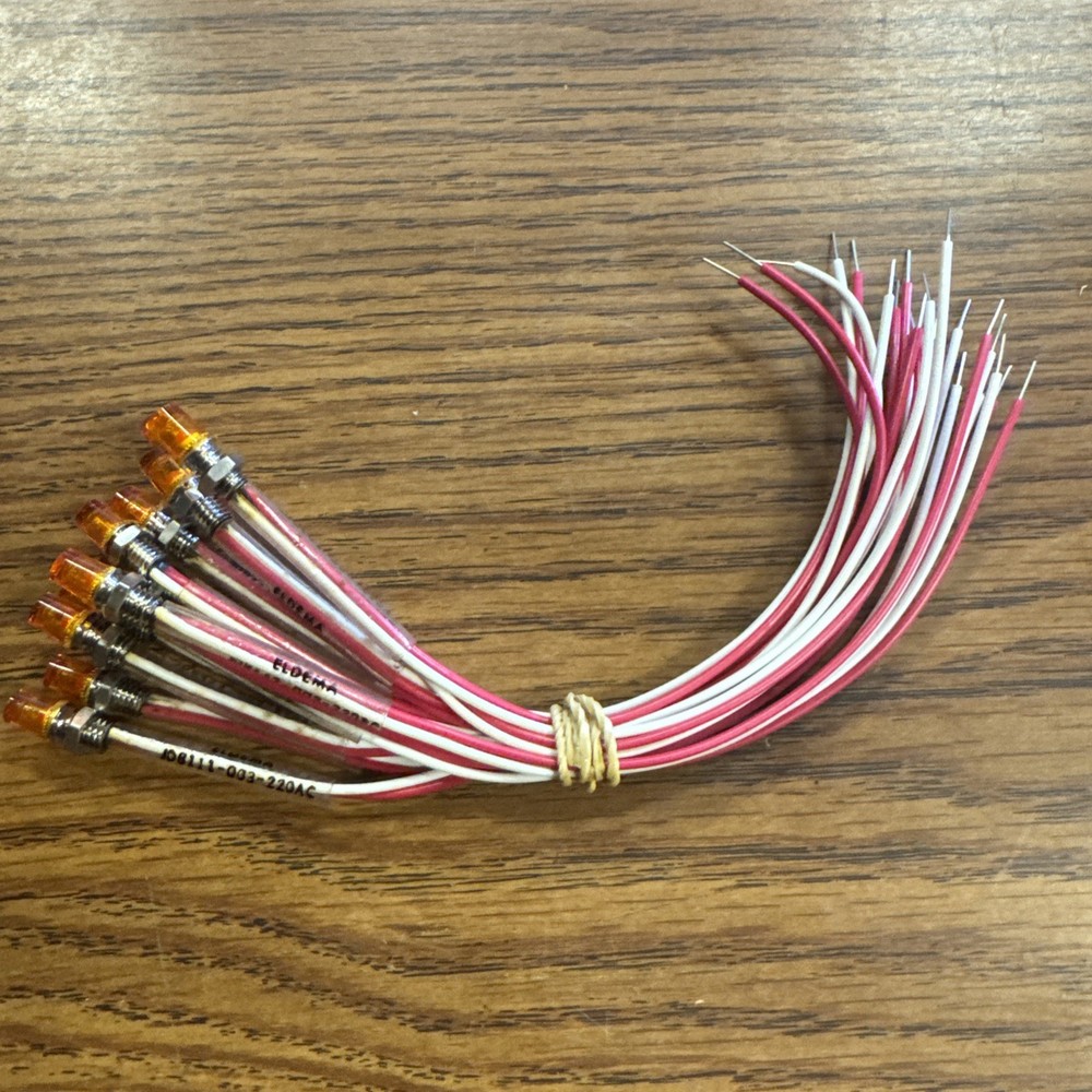 Lot of 12 ELDEMA AMBER  Indicator Light Assemblies    Bin8