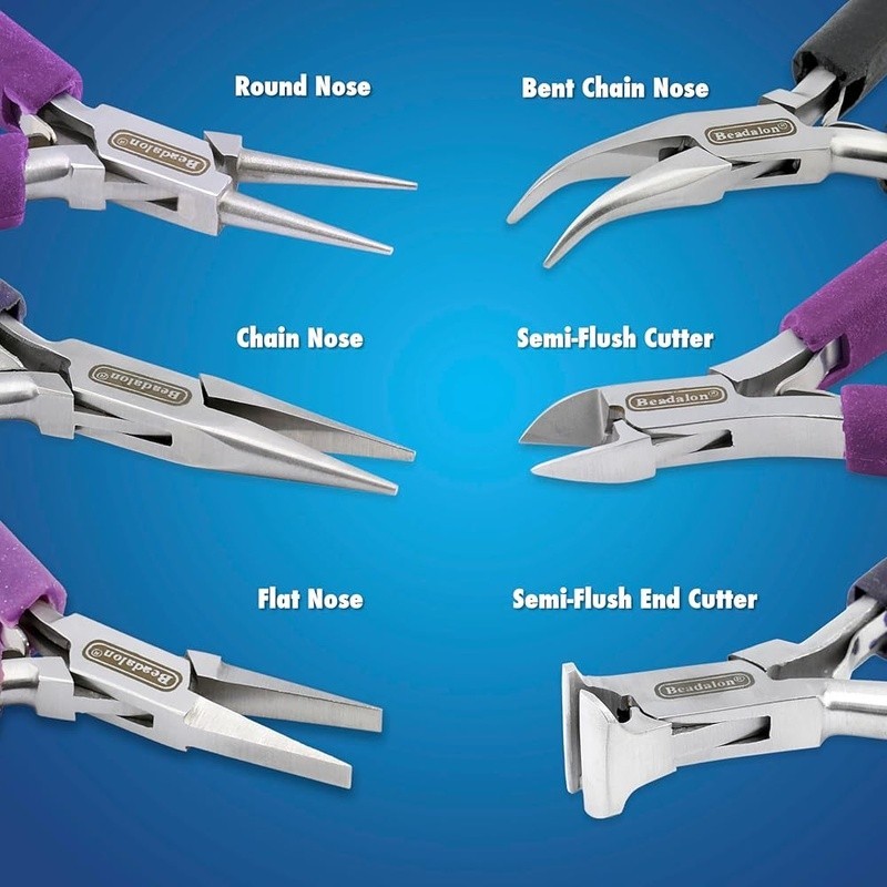 Jewelry Making Pliers Set Precision Tools Beading Wire Looping Cutting New