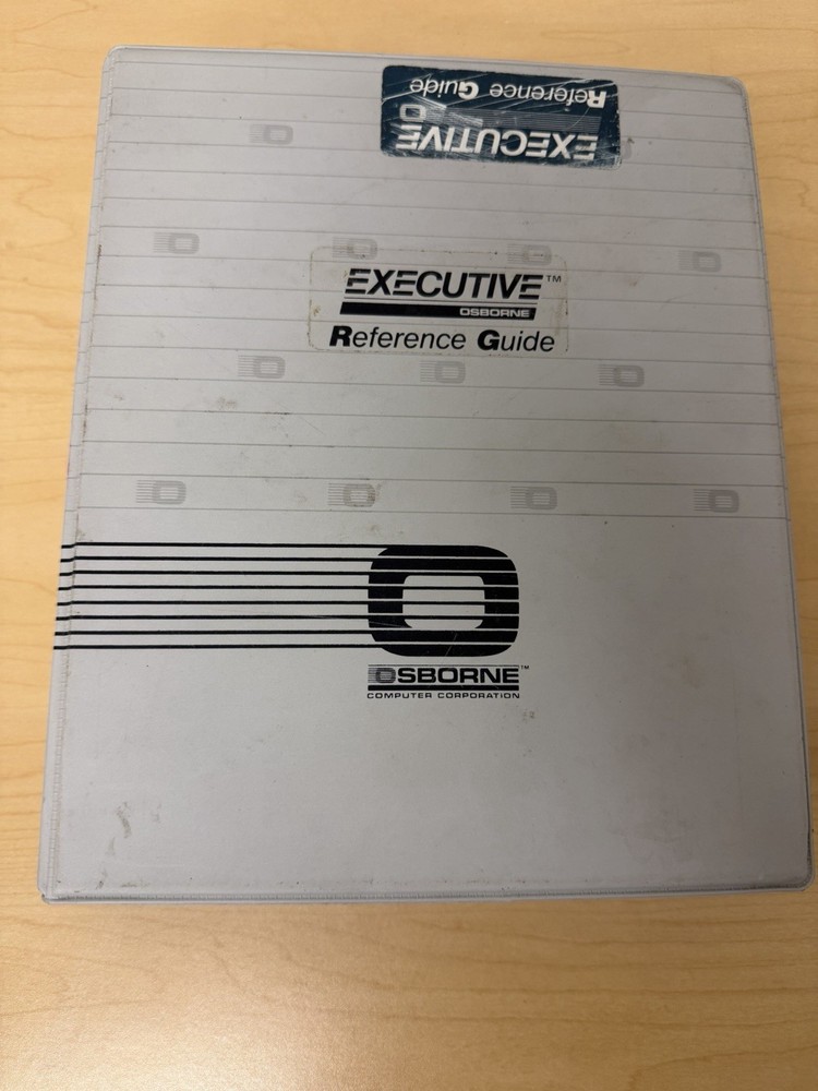 Osborne Executive Reference Guide Binder – WordStar etc.