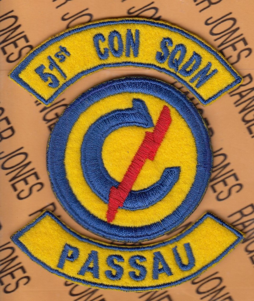US Army 51st CONSTABULARY SQUADRON PASSAU ~3.75" patch tab set